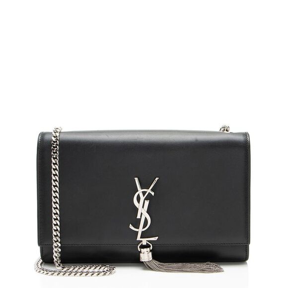 Saint Laurent Smooth Calfskin Monogram Kate Tassel Medium Shoulder Bag - Picture 1 of 16